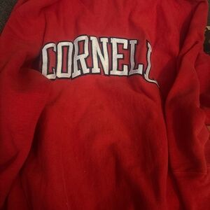Vintage 90s red Cornell champion sweater shirt sweatshirt reverse weave